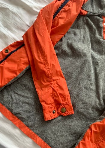 Gri Astarlı Erkek Çocuk Fermuarlı Yağmurluk - Görsel 3