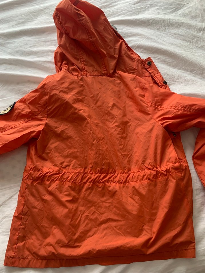 Gri Astarlı Erkek Çocuk Fermuarlı Yağmurluk - Görsel 5