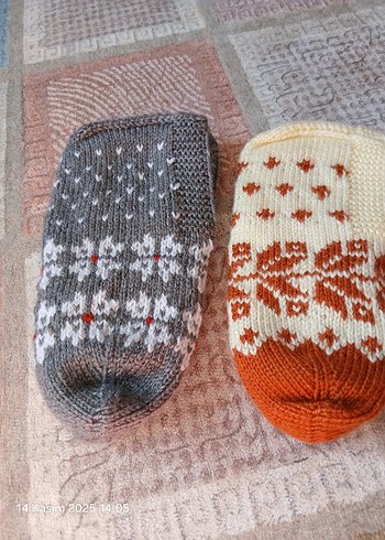 kışlık kadın patik 2 şer çift olarak satış yapılır tanesi 400 - Görsel 9