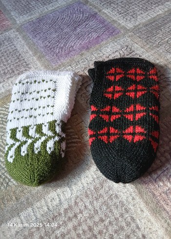 kışlık kadın patik 2 şer çift olarak satış yapılır tanesi 400 - Görsel 11