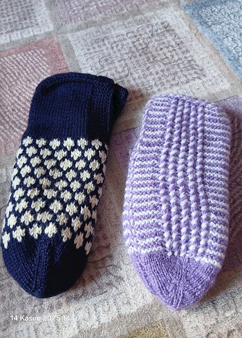 kışlık kadın patik 2 şer çift olarak satış yapılır tanesi 400 - Görsel 8