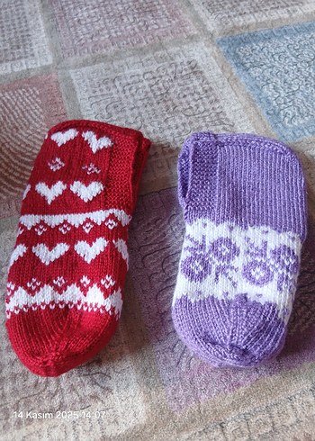 kışlık kadın patik 2 şer çift olarak satış yapılır tanesi 400 - Görsel 3