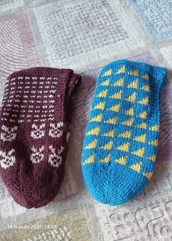 kışlık kadın patik 2 şer çift olarak satış yapılır tanesi 400 - Görsel 7