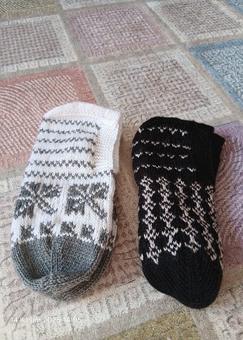 kışlık kadın patik 2 şer çift olarak satış yapılır tanesi 400 - Görsel 10