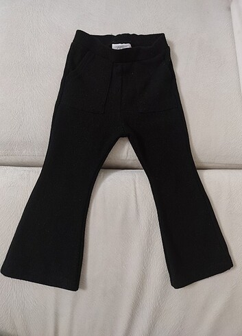 Zara Bebek Siyah İspanyol Paça Pantolon