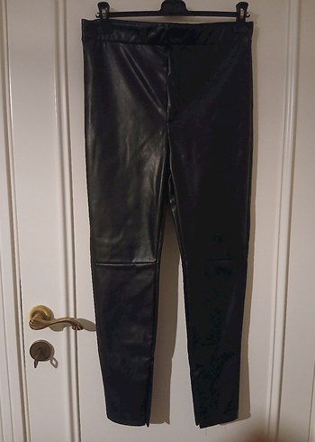 Defacto Deri Kadın Dar Kesim Pantolon - Görsel 4