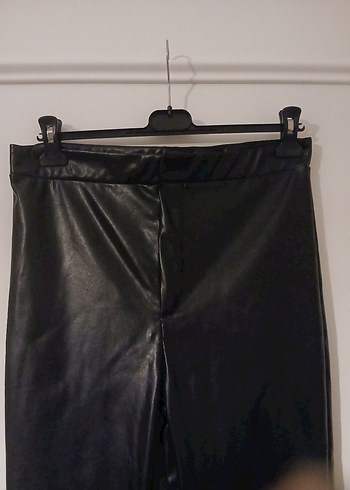 Defacto Deri Kadın Dar Kesim Pantolon - Görsel 3