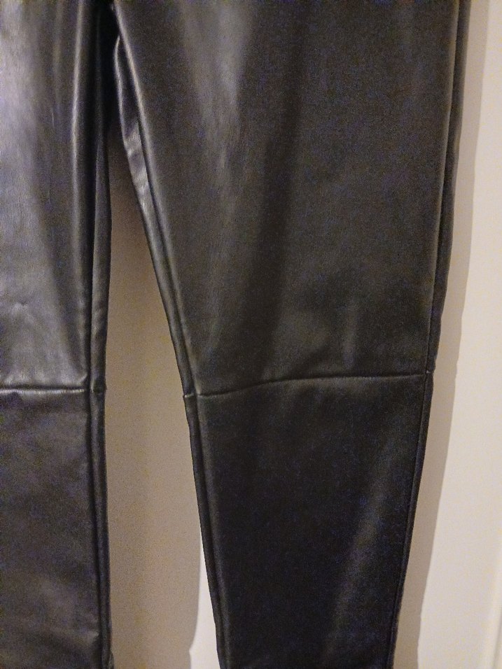 Defacto Deri Kadın Dar Kesim Pantolon - Görsel 2