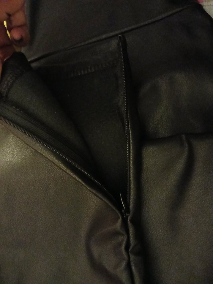 Defacto Deri Kadın Dar Kesim Pantolon - Görsel 5