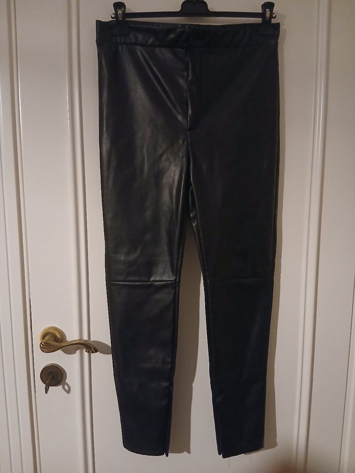 Defacto Deri Kadın Dar Kesim Pantolon - Görsel 4