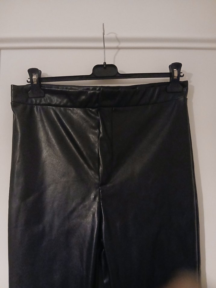 Defacto Deri Kadın Dar Kesim Pantolon - Görsel 3