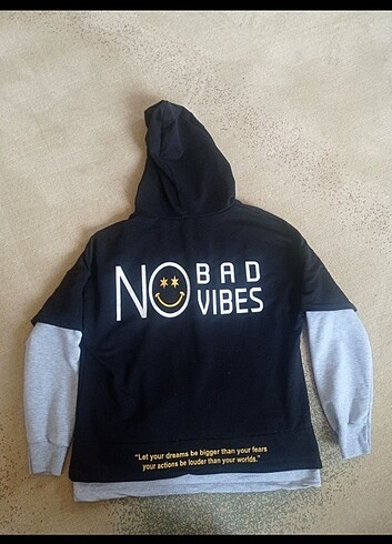 m Beden Kapüşonlu baskılı sweatshirt 