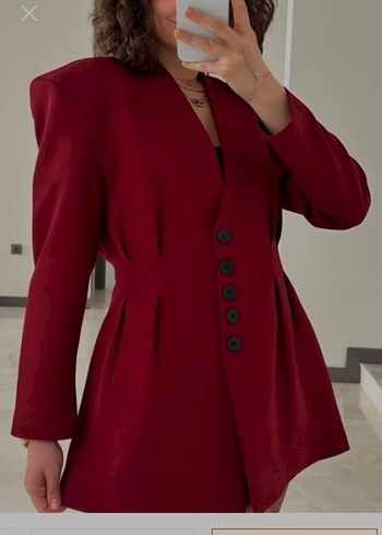 Blazer ceket bordo