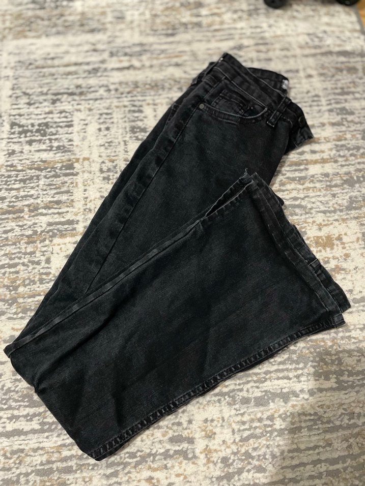 Yırtmaclı İspanyol kot pantolon - Görsel 2