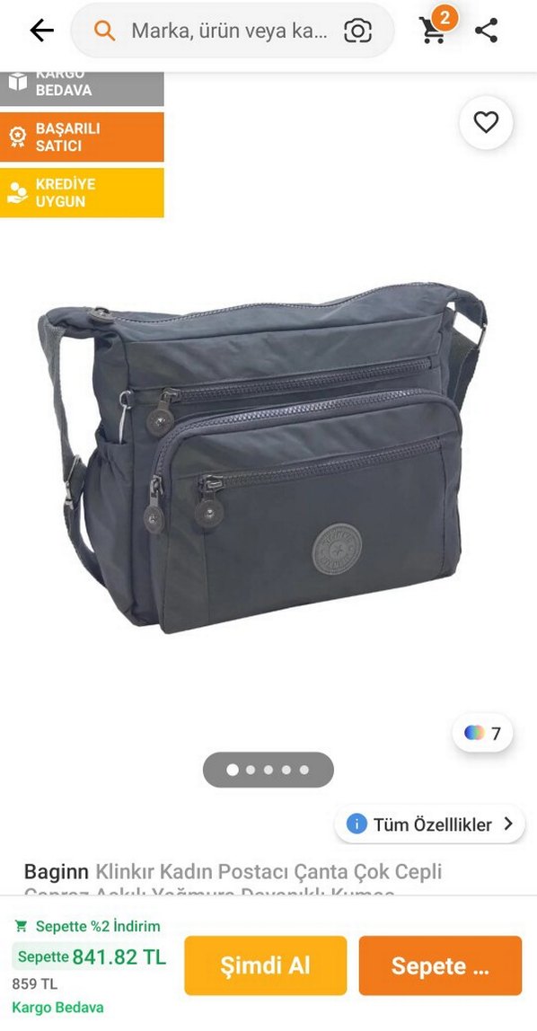 Baginn Klinkır Kadın Postacı Çanta - Görsel 2