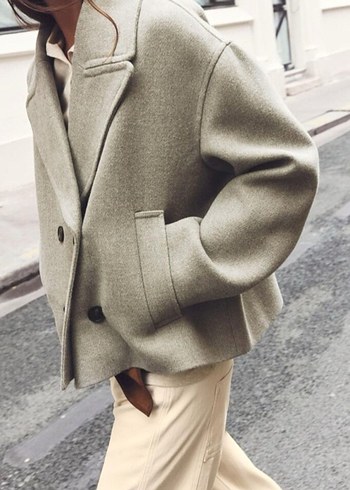 zara kruvaze kaban - Görsel 2