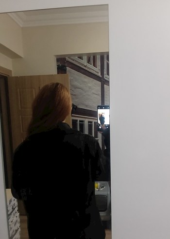 Siyah Kürklü Midi Goth Kadın Kaban - Görsel 3