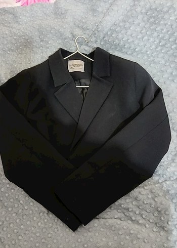 Siyah Mini Kadın Blazer Ceket - Görsel 2