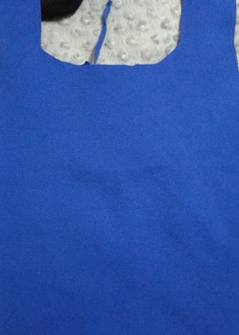 Düğmeli Mavi Kadın Kolsuz Atlet - Görsel 2