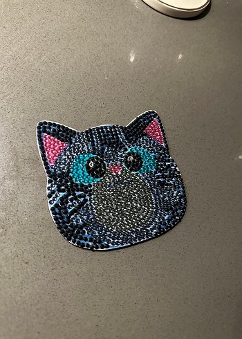 Renkli Kedi Figürlü bardak altlığı - Görsel 6