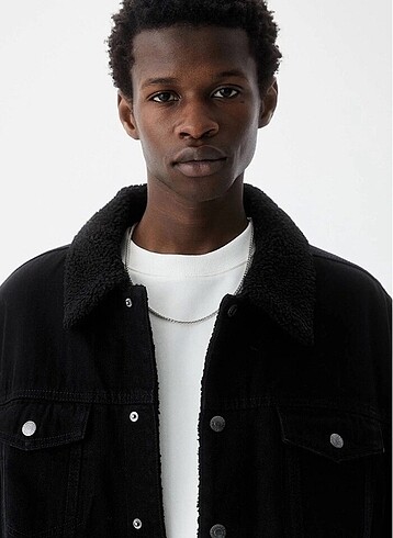 m Beden Pull&bear Yünlü Denim Ceket