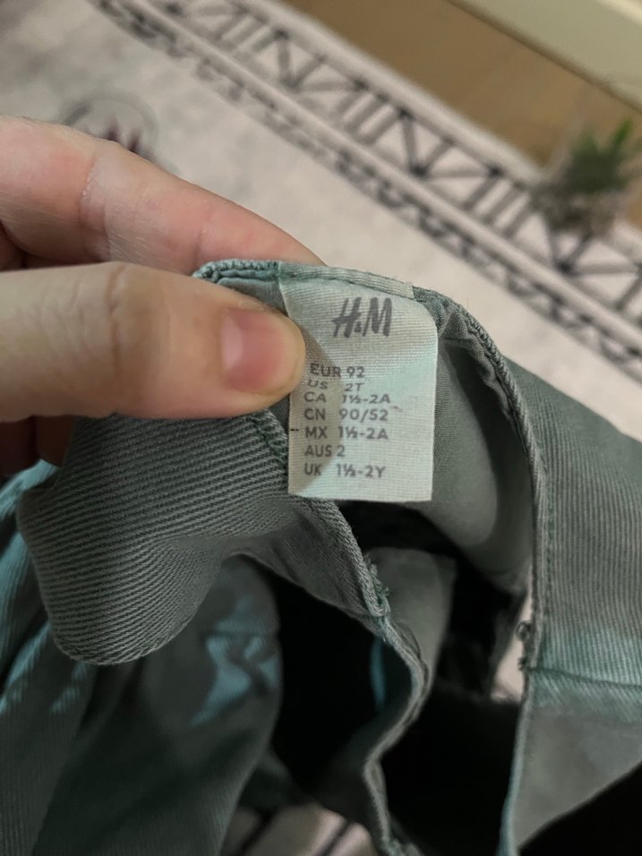 HM Kız Çocuk Keten Düğmeli Salaş Elbise - Görsel 3