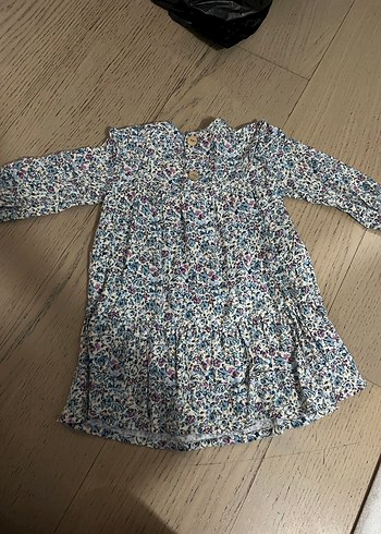 Zara Çiçek Desenli Pamuklu Kız Çocuk Elbisesi - Görsel 2