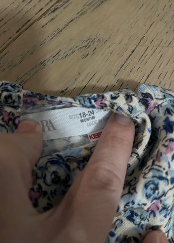 Zara Çiçek Desenli Pamuklu Kız Çocuk Elbisesi - Görsel 3