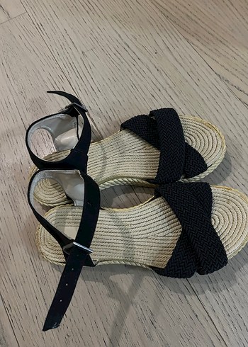 Dolgu Topuklu Kadın Sandalet 37 no - Görsel 3