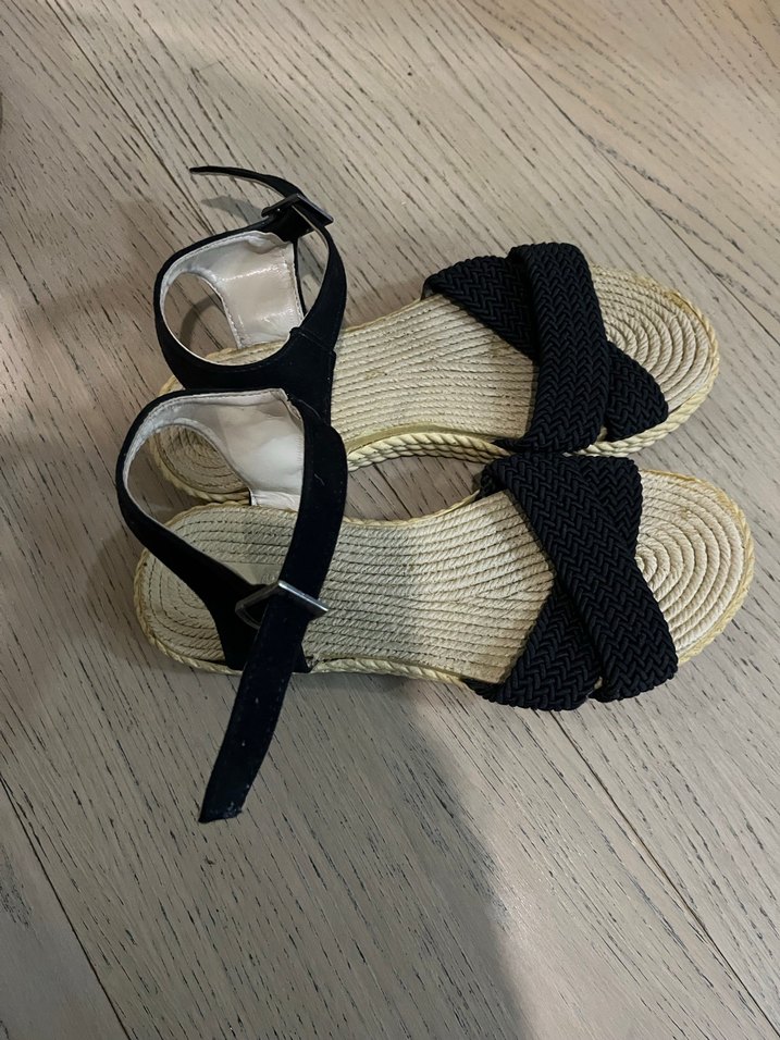 Dolgu Topuklu Kadın Sandalet 37 no - Görsel 2