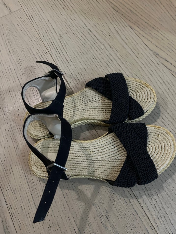 Dolgu Topuklu Kadın Sandalet 37 no - Görsel 3