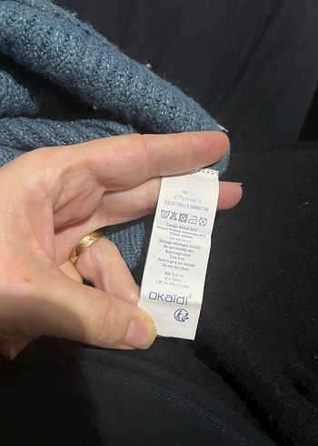 Okaidi marka bogazlık örgü kazak - Görsel 5