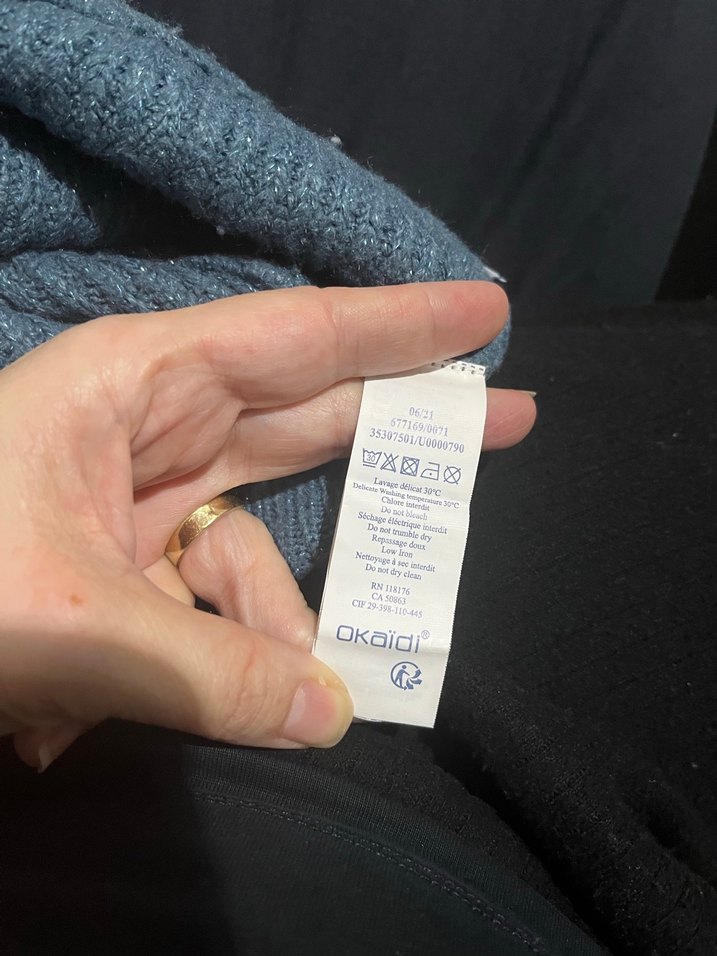 Okaidi marka bogazlık örgü kazak - Görsel 5