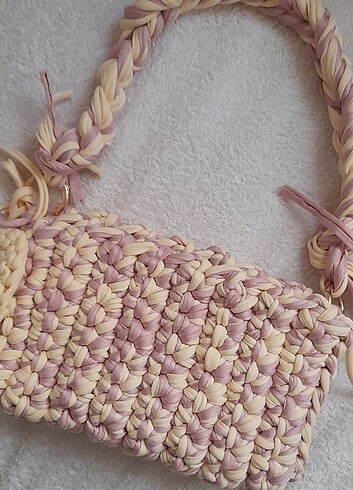 Diğer pinterest örgü çanta kalp charmlı