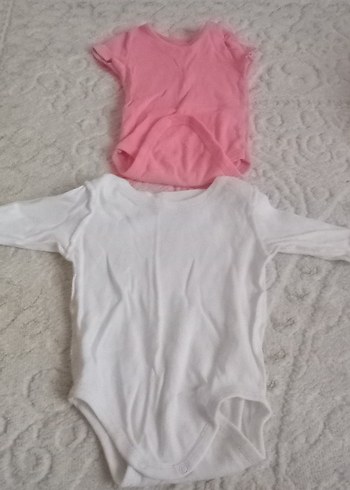 Bebek Kız Uzun Kollu Beyaz Body