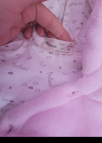 Pembe Kürklü Kız Bebek Tulumu - Görsel 4