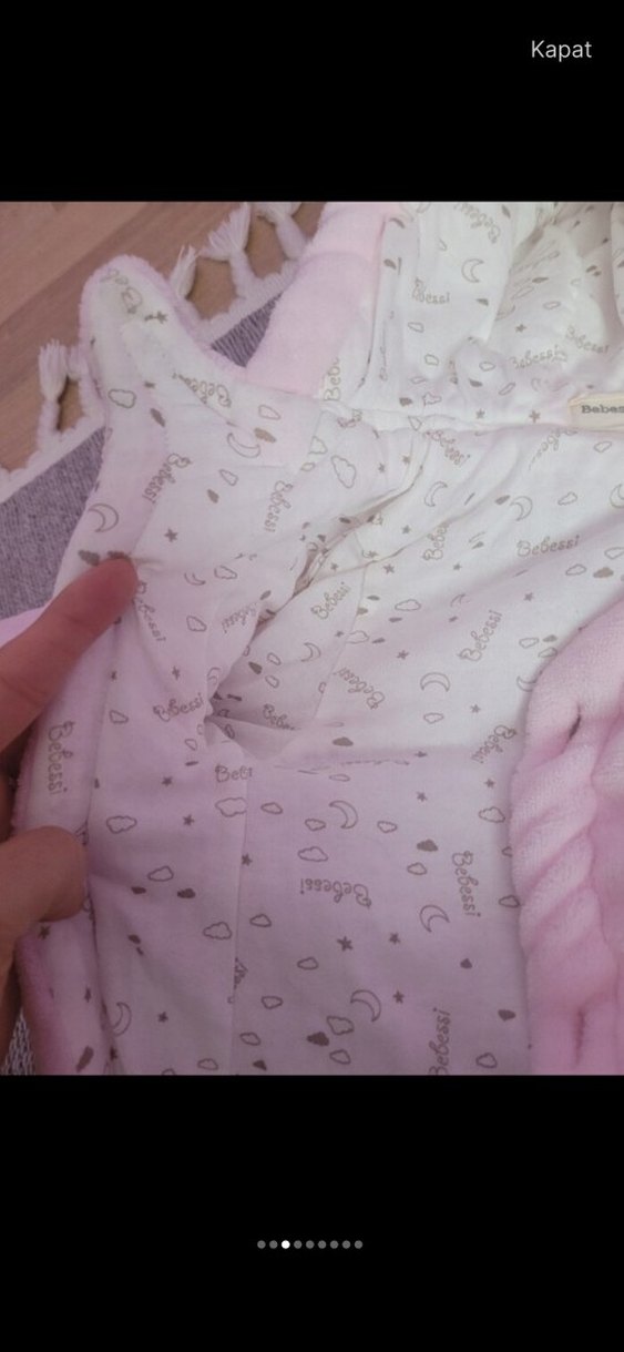 Pembe Kürklü Kız Bebek Tulumu - Görsel 3