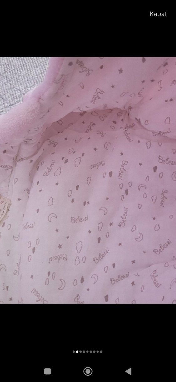 Pembe Kürklü Kız Bebek Tulumu - Görsel 2