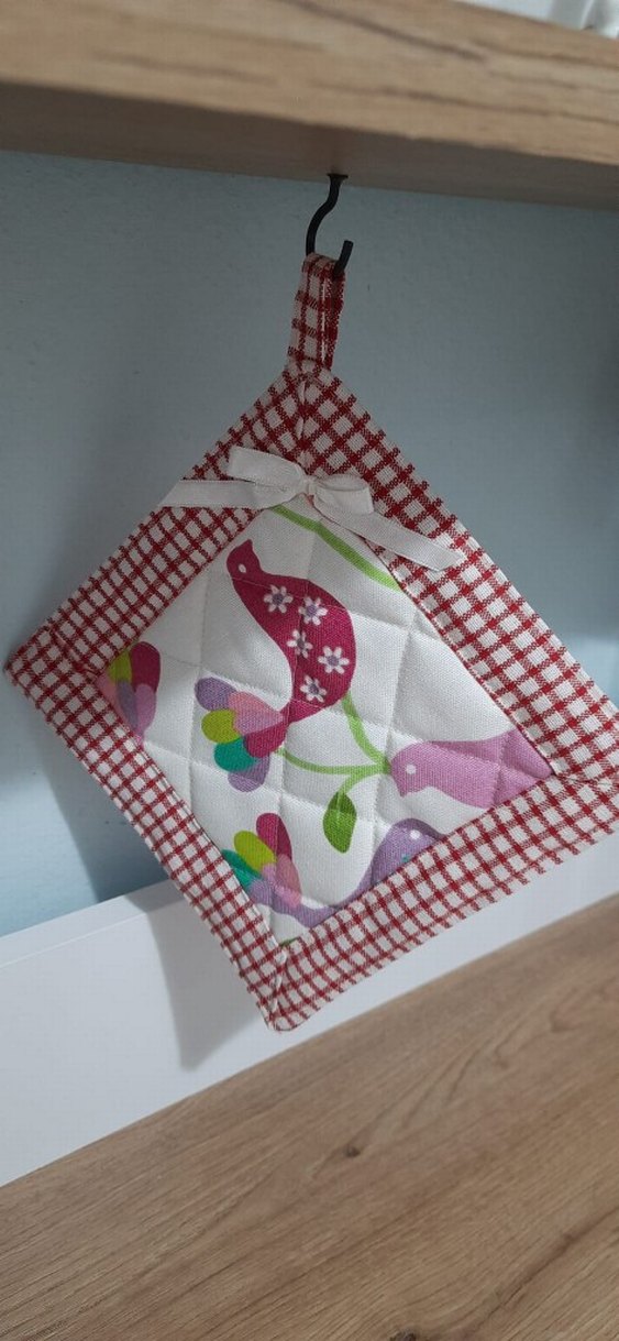 Renkli Desenli Fırın Eldiveni ve Tutacak - Görsel 4