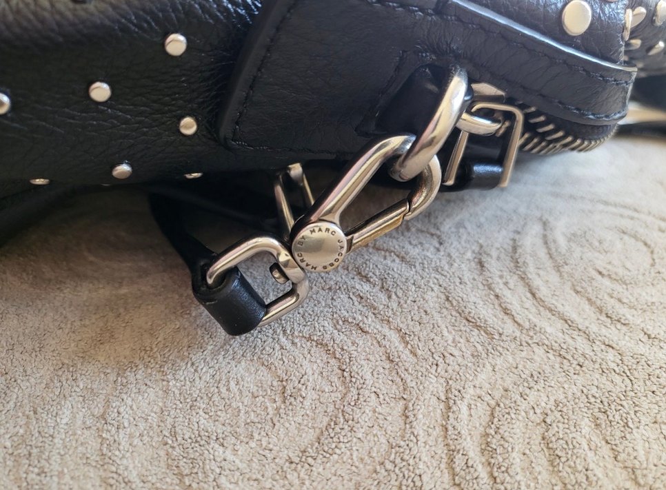 Marc Jacobs Deri Biker Çanta - Görsel 5