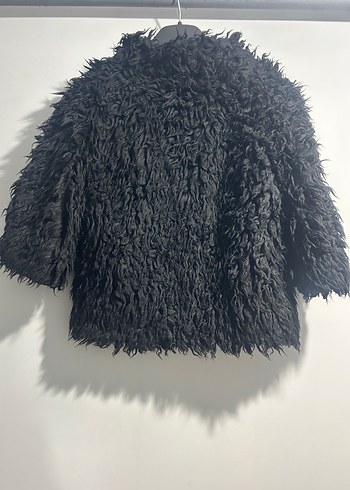 Siyah Kürk Detaylı Midi Kadın Ceket - Görsel 3