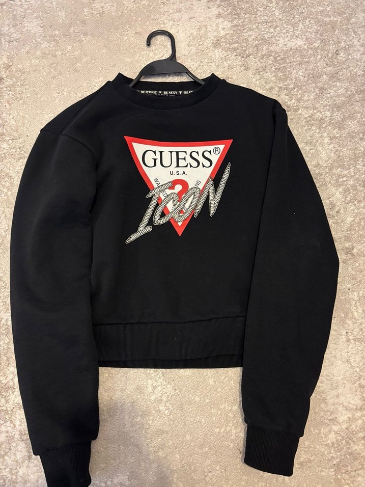 Guess Siyah Kadın Sweatshirt - Görsel 3