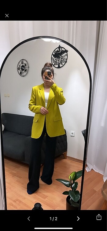 Zara blazer ceket sıfır ürün iki adet mevcuttur