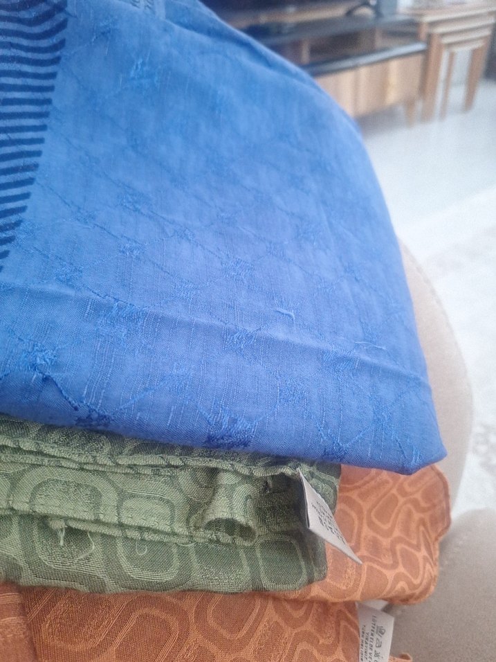 Parlak Mavi Desenli armine sport şal - Görsel 3