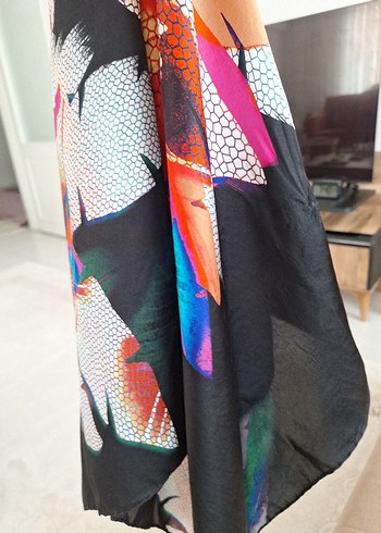 Kadın Çok Renkli iprk eşarp - Görsel 2