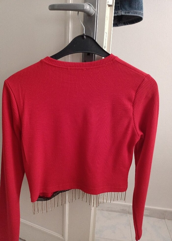 Bluz  kırmizi - Görsel 2