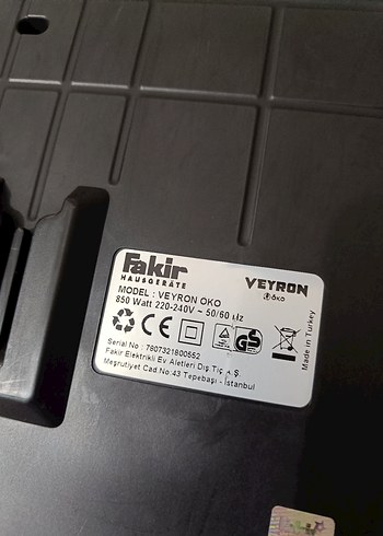 Fakir Versan Elektrikli Süpürge - Görsel 5