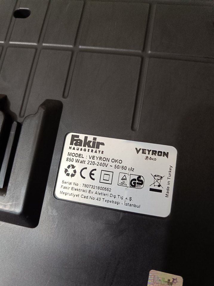 Fakir Versan Elektrikli Süpürge - Görsel 5