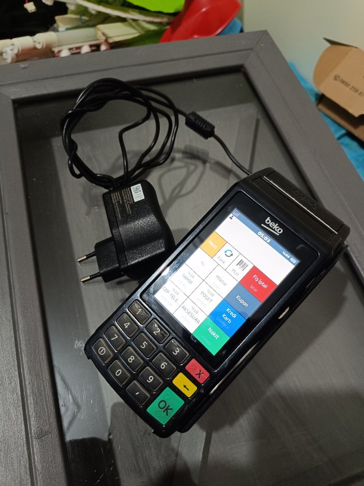 Siyah Taşınabilir Yazar Kasa ve Yazıcı POS CİHAZI - Görsel 2