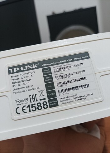Türktelekom tp-link modem - Görsel 3